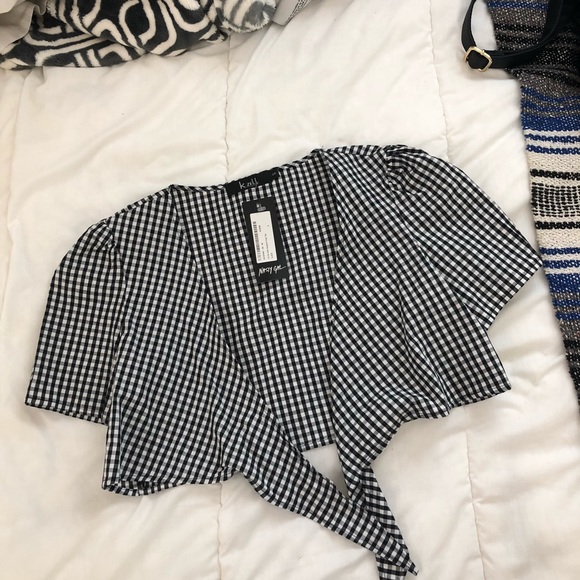 Gingham crop top - Picture 2 of 4
